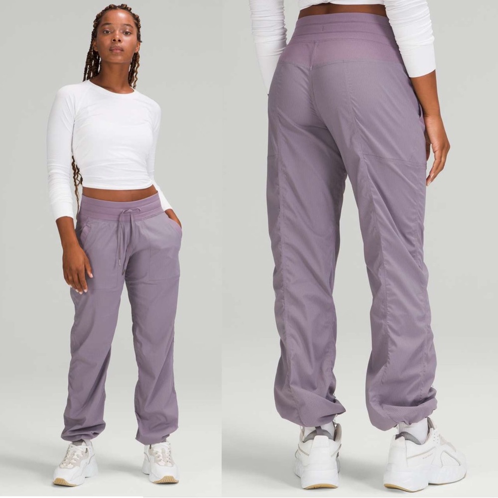 Lululemon Dance Studio Full Length Mid Rise Pant Dusky Lavender Woman’s Size 6